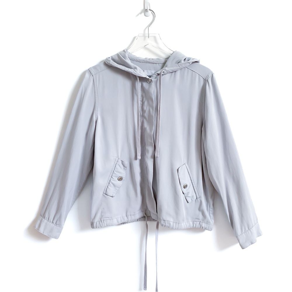 Kensie Jeans Lightweight Hooded Jacket – Gray – Size Medium